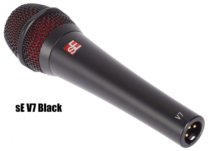 sE electronics V7 Black Microfono Supercardioide Dinamico