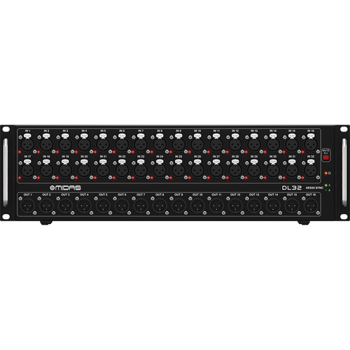 Midas DL32 Poderoso Digital I/O Stage Box Snake Digital de 32x16 canales via Ethernet AES50 - Imagen 3