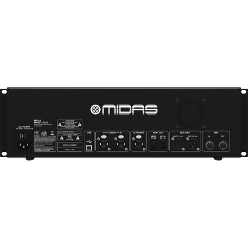 Midas DL32 Poderoso Digital I/O Stage Box Snake Digital de 32x16 canales via Ethernet AES50 - Imagen 4