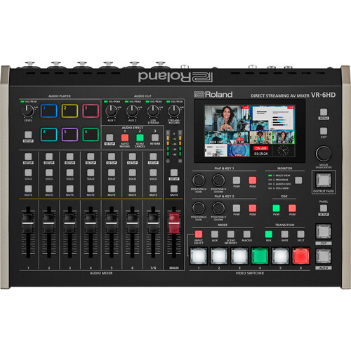 Roland VR-6HD Poderoso Streaming AV Video Switcher directo FHD Todo en Uno - Imagen 3
